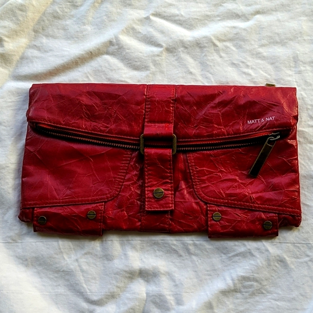 Matt & Nat red clutch